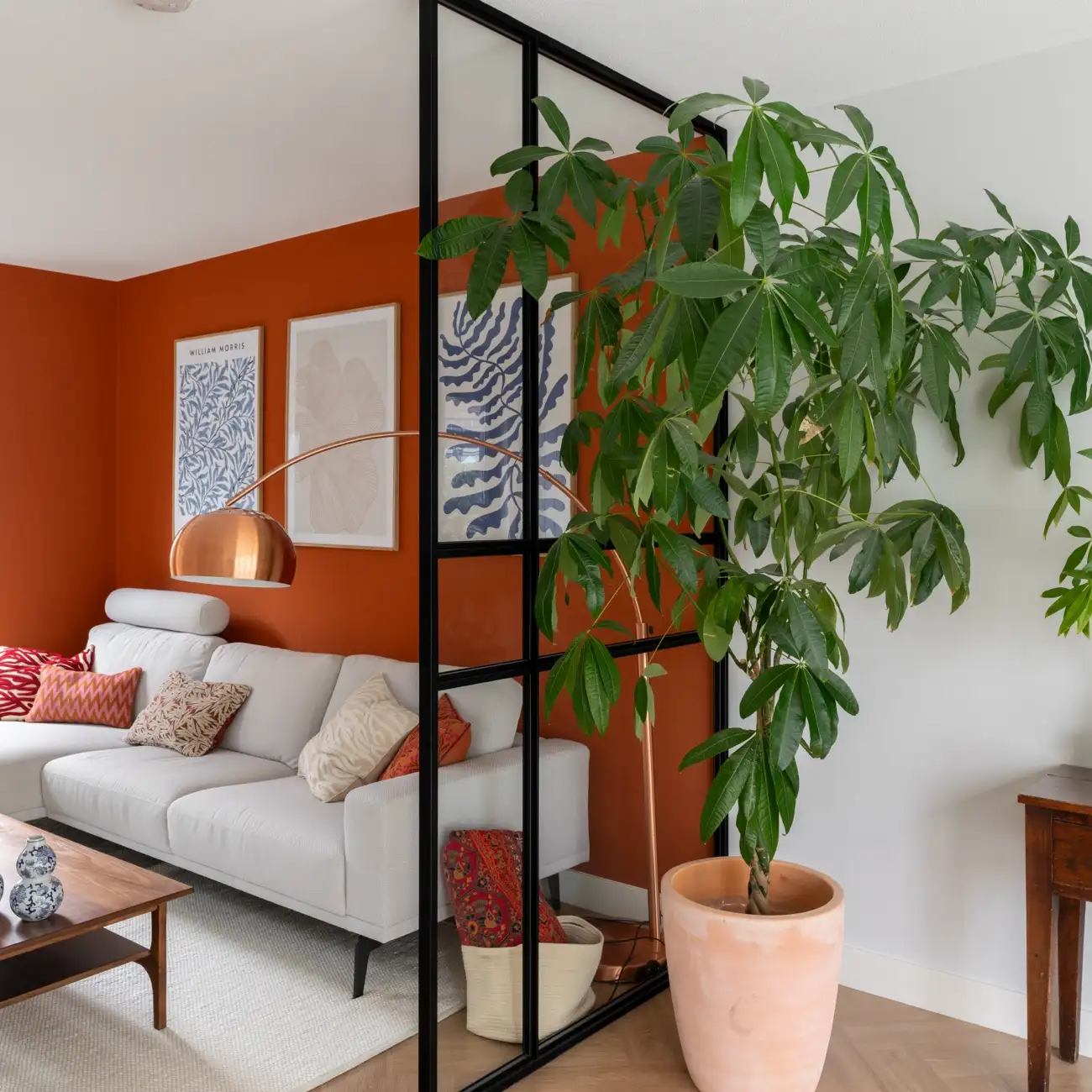 Stalen roomdivider