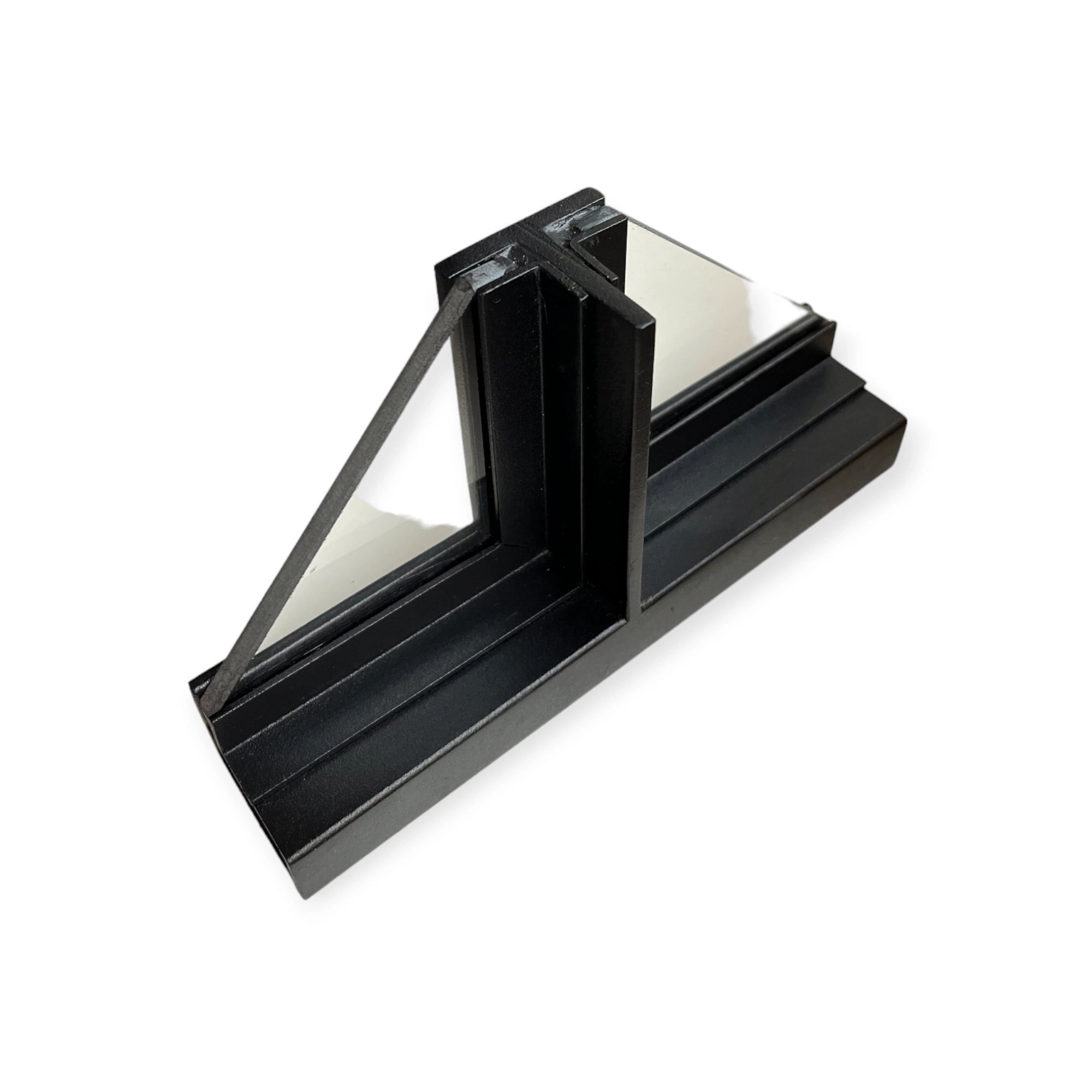 Smal T-profiel en L-glaslat