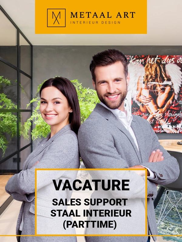 Sales support interieur design bij Metaal Art